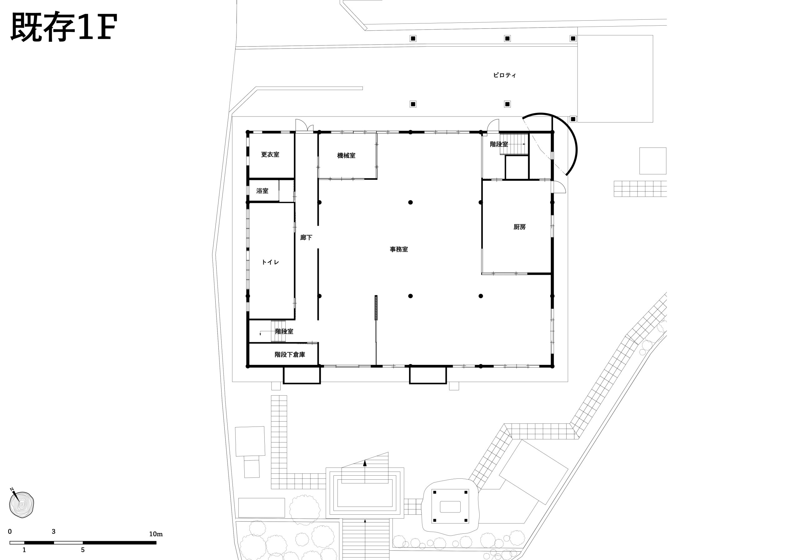 既存1F平面図